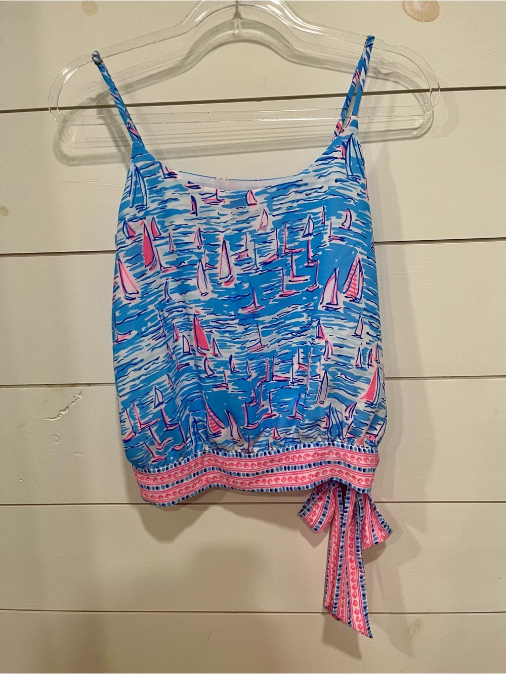 Lilly Pulitzer Boatylicious Print Tie-Hem Cami
